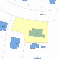 10 Champa St, Newton, MA 02464 plot plan