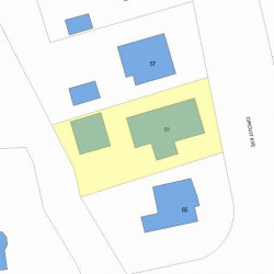 61 Circuit Ave, Newton, MA 02461 plot plan