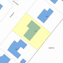 147 Spiers Rd, Newton, MA 02459 plot plan