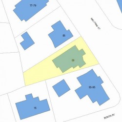 89 Waltham St, Newton, MA 02465 plot plan