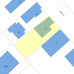 69 West St, Newton, MA 02458 plot plan