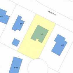 418 Wolcott St, Newton, MA 02466 plot plan