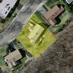 267 Country Club Rd, Newton, MA 02459 aerial view