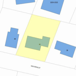 45 Woodbine St, Newton, MA 02466 plot plan