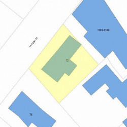 72 Floral St, Newton, MA 02461 plot plan