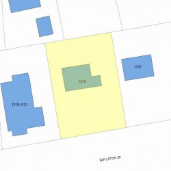1115 Boylston St, Newton, MA 02464 plot plan