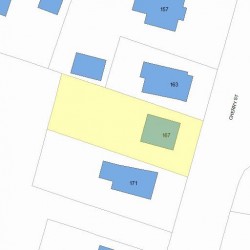 167 Cherry St, Newton, MA 02465 plot plan