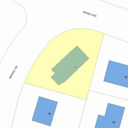 4 Beverly Rd, Newton, MA 02461 plot plan