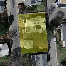 11 Simpson Ter, Newton, MA 02460 aerial view