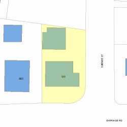 599 Commonwealth Ave, Newton, MA 02459 plot plan