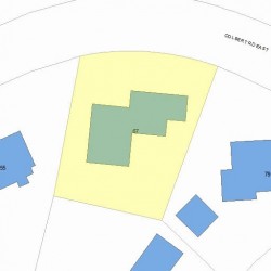 67 Colbert Rd, Newton, MA 02465 plot plan