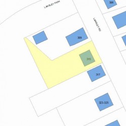 315 Langley Rd, Newton, MA 02459 plot plan