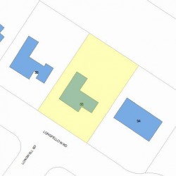 88 Longfellow Rd, Newton, MA 02462 plot plan