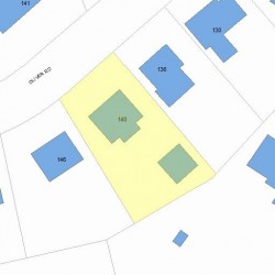 140 Oliver Rd, Newton, MA 02468 plot plan