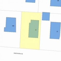 53 Glenwood Ave, Newton, MA 02459 plot plan