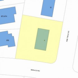 4 Pine Crest Rd, Newton, MA 02459 plot plan