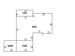 11 Maynard St, Newton, MA 02465 floor plan