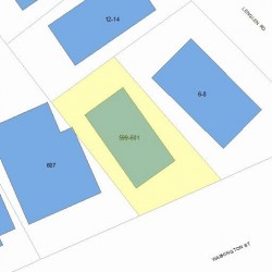 599 Washington St, Newton, MA 02458 plot plan