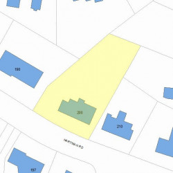 200 Hartman Rd, Newton, MA 02459 plot plan