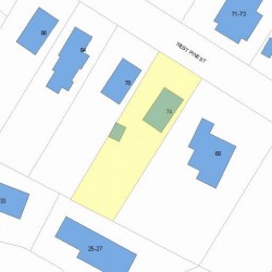 74 Pine St, Newton, MA 02466 plot plan
