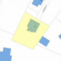 22 Florence Ct, Newton, MA 02460 plot plan