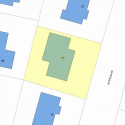 63 Hatfield Rd, Newton, MA 02465 plot plan