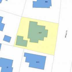 1007 Walnut St, Newton, MA 02461 plot plan
