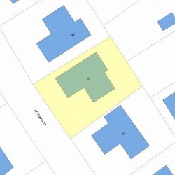 39 Mosman St, Newton, MA 02465 plot plan