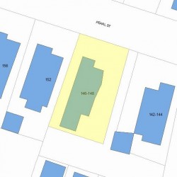 146 Pearl St, Newton, MA 02458 plot plan