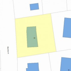 68 Walden St, Newton, MA 02460 plot plan