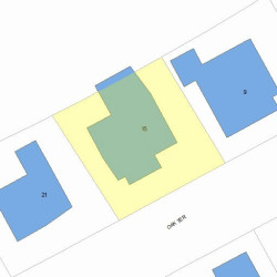 15 Oak Ter, Newton, MA 02461 plot plan