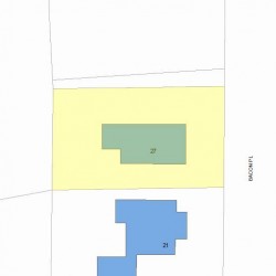 27 Bacon Pl, Newton, MA 02464 plot plan