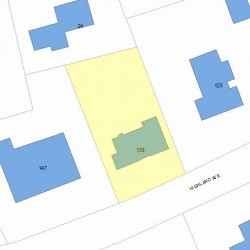 139 Highland Ave, Newton, MA 02465 plot plan