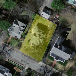 25 Berwick Rd, Newton, MA 02459 aerial view
