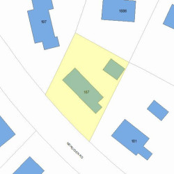 187 Nehoiden Rd, Newton, MA 02468 plot plan