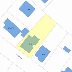 12 Elliot Ter, Newton, MA 02464 plot plan