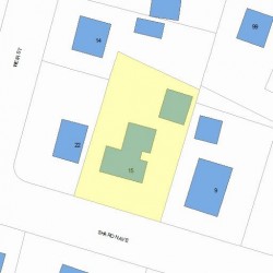 15 Sharon Ave, Newton, MA 02466 plot plan
