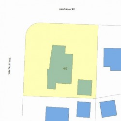 450 Waverley Ave, Newton, MA 02459 plot plan