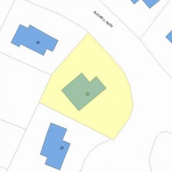 23 Buswell Park, Newton, MA 02458 plot plan