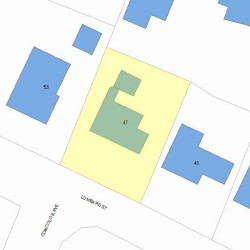 47 Lombard St, Newton, MA 02458 plot plan