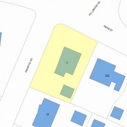 6 Prentice Rd, Newton, MA 02459 plot plan