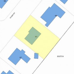 163 Spiers Rd, Newton, MA 02459 plot plan