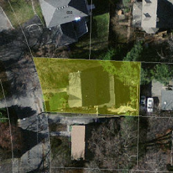 12 Furber Ln, Newton, MA 02459 aerial view