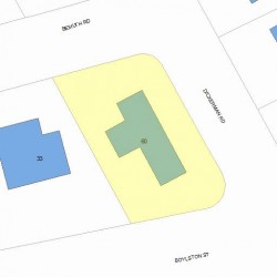 60 Dickerman Rd, Newton, MA 02461 plot plan