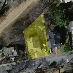 49 Hillside Rd, Newton, MA 02461 aerial view