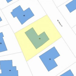 40 Mosman St, Newton, MA 02465 plot plan