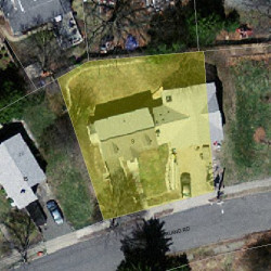 9 Stratford Rd, Newton, MA 02465 aerial view