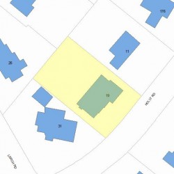 19 Holly Rd, Newton, MA 02468 plot plan