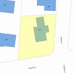 39 Auburn St, Newton, MA 02465 plot plan