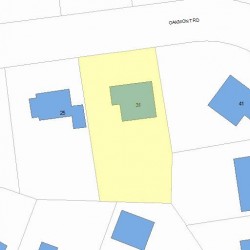 31 Oakmont Rd, Newton, MA 02459 plot plan